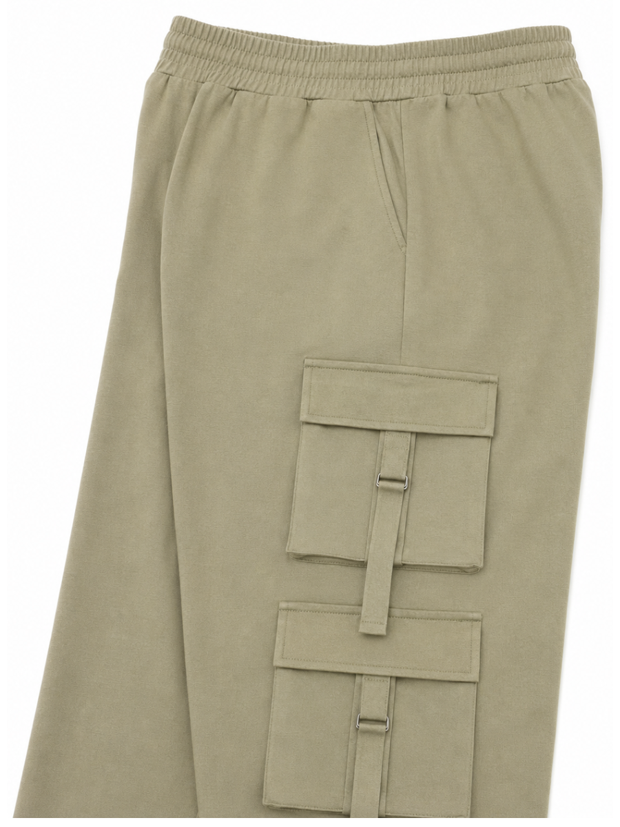 Pantalón Cargo Multi-Bolsillo Stone Stretch — Mujer | ENKI