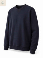 Polera Hombre Azul Marino Algodón Franela Cuello Redondo