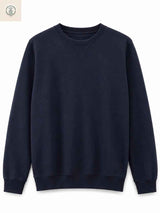 Polera Hombre Azul Marino Algodón Franela Cuello Redondo 2