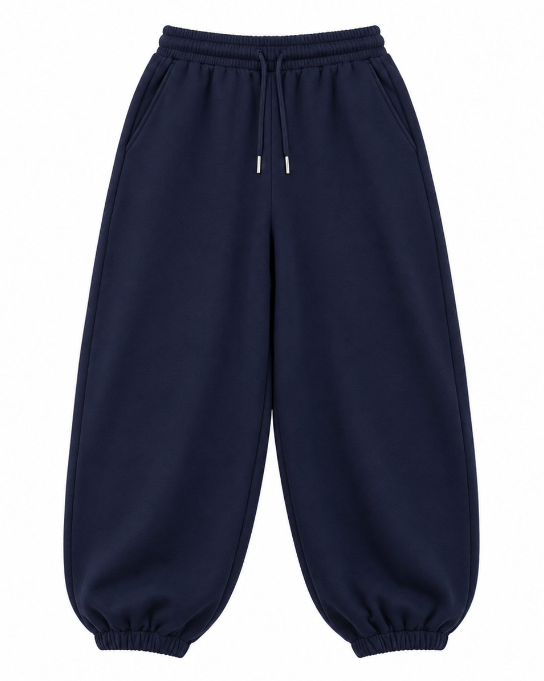 Jogger  Oversized Mujer Azul Navy Franela Deli