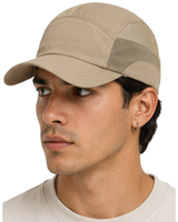 Gorra Deportiva Beige — Tela Tazlam con Malla | Hombre | ENKI 2