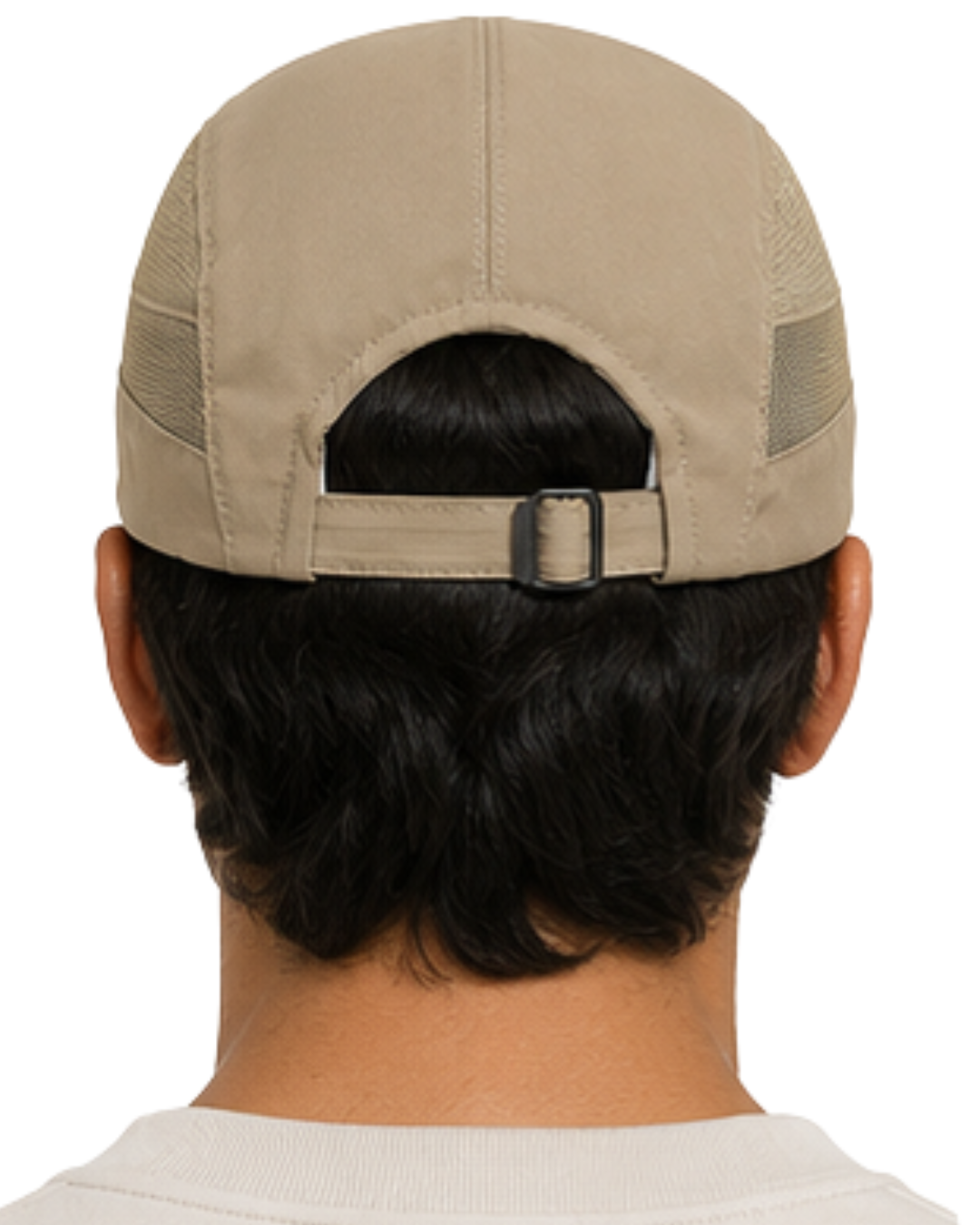 Gorra Deportiva Beige Tazlam con Malla — Vista Trasera | Hombre | ENKI