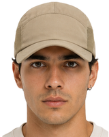 Gorra Deportiva Beige — Tela Tazlam con Malla | Hombre | ENKI 6