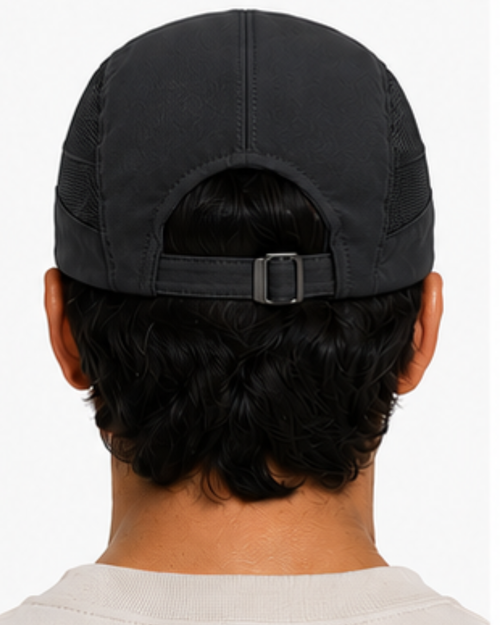 Gorra Tazlam Malla Negro Hombre ENKI ModaStyle — vista frontal con modelo