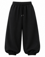 Jogger Oversized Mujer Negro Franela Deli 5
